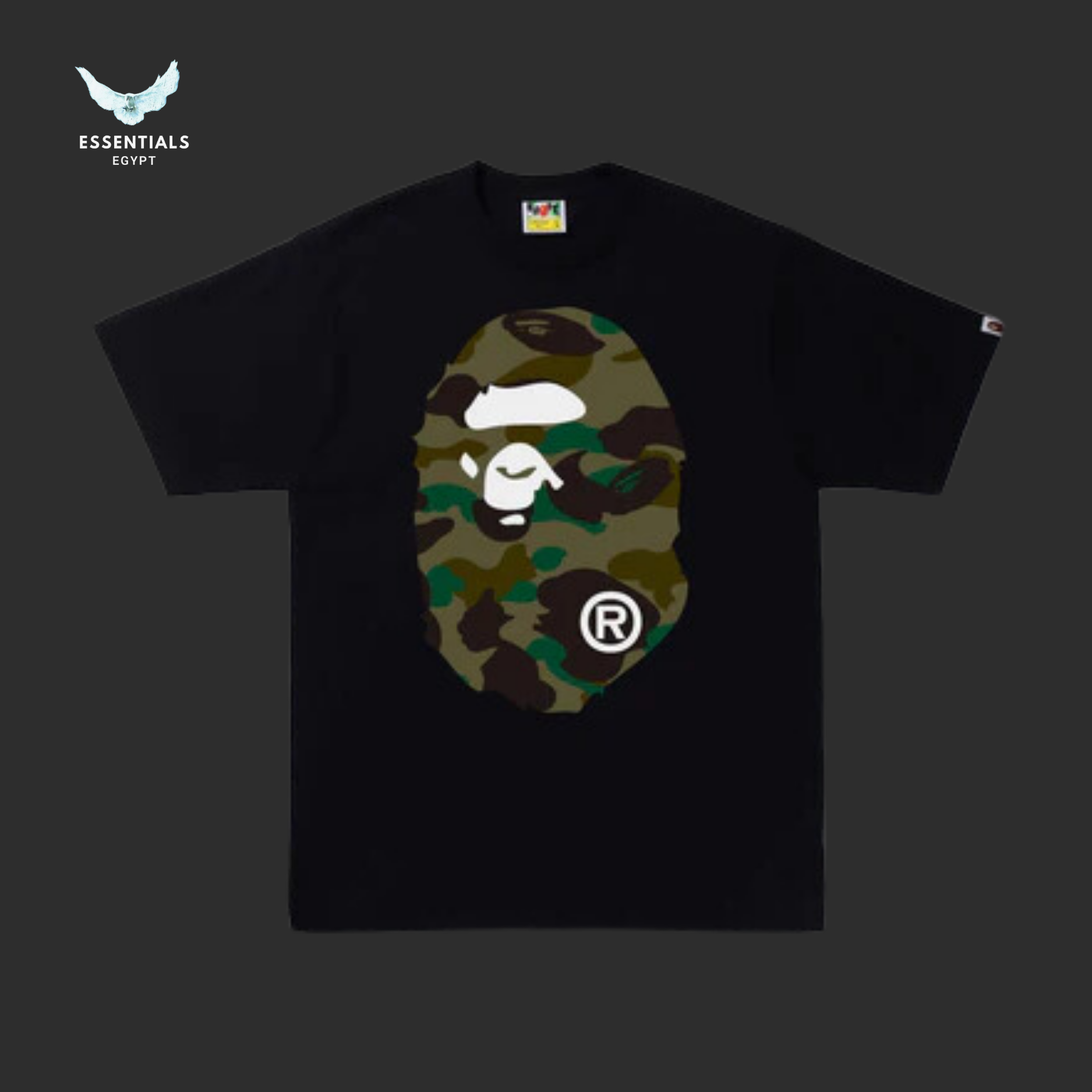 BAPE 1st Camo Big Ape Head T-Shirt 'Green/Black'