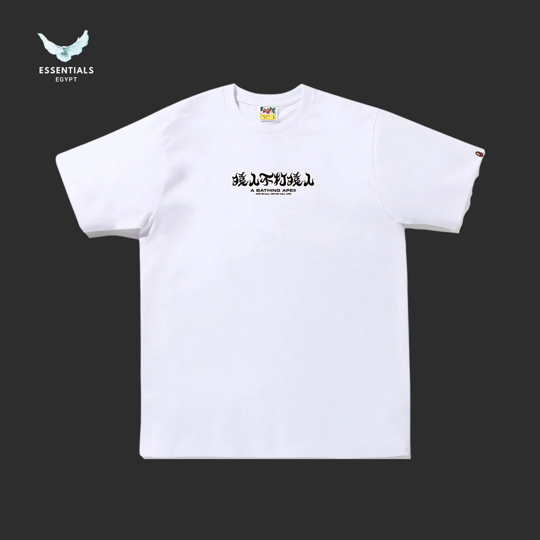 BAPE ABC CAMO KANJI TEE 'White'