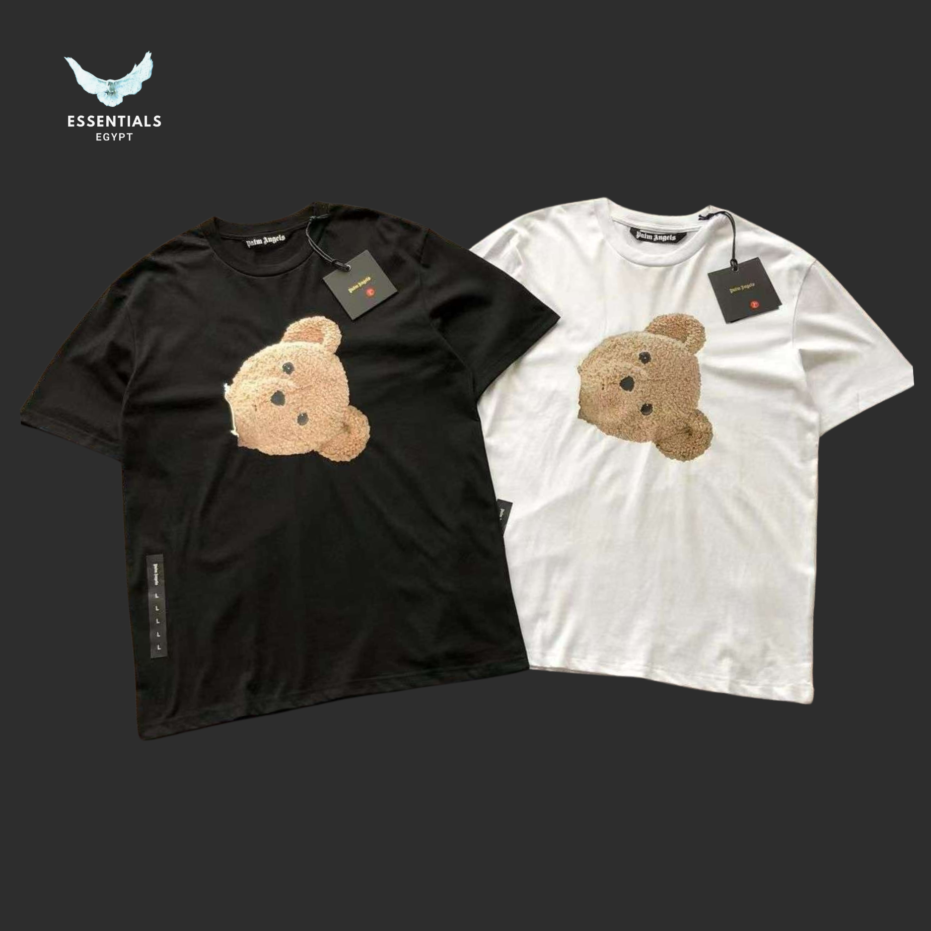 Men's PALM ANGELS Black Kill The Bear Over Tee