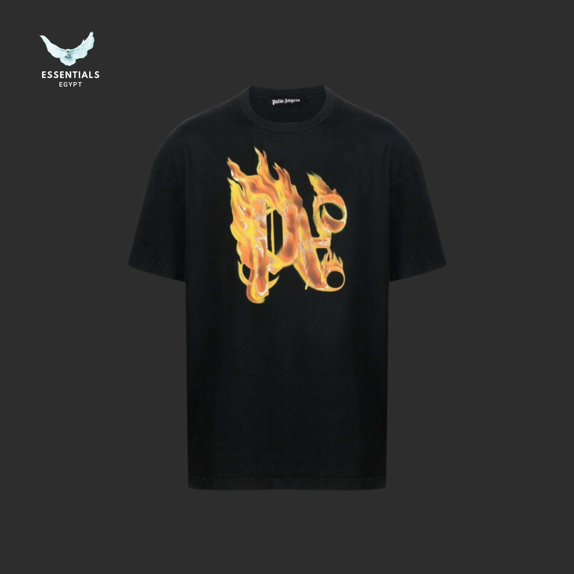 Palm Angels Burning monogram-print T-shirt