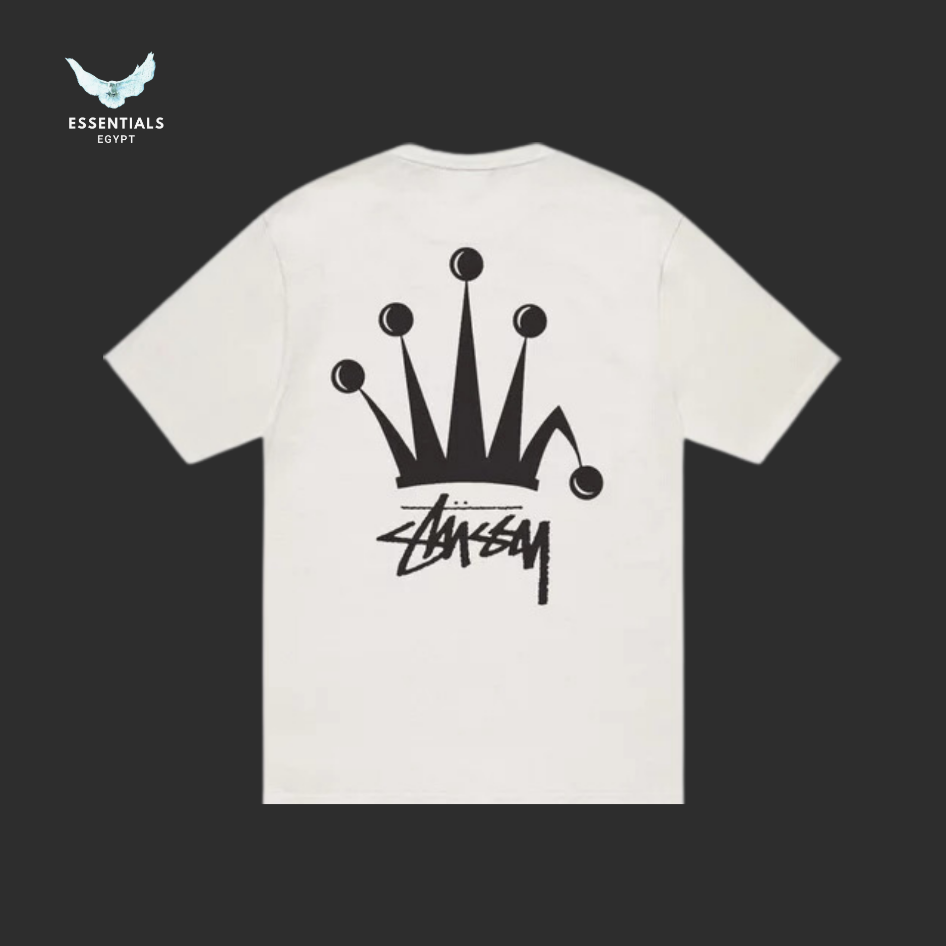 Stussy Regal Crown Pigment Dyed T-Shirt 'Natural'