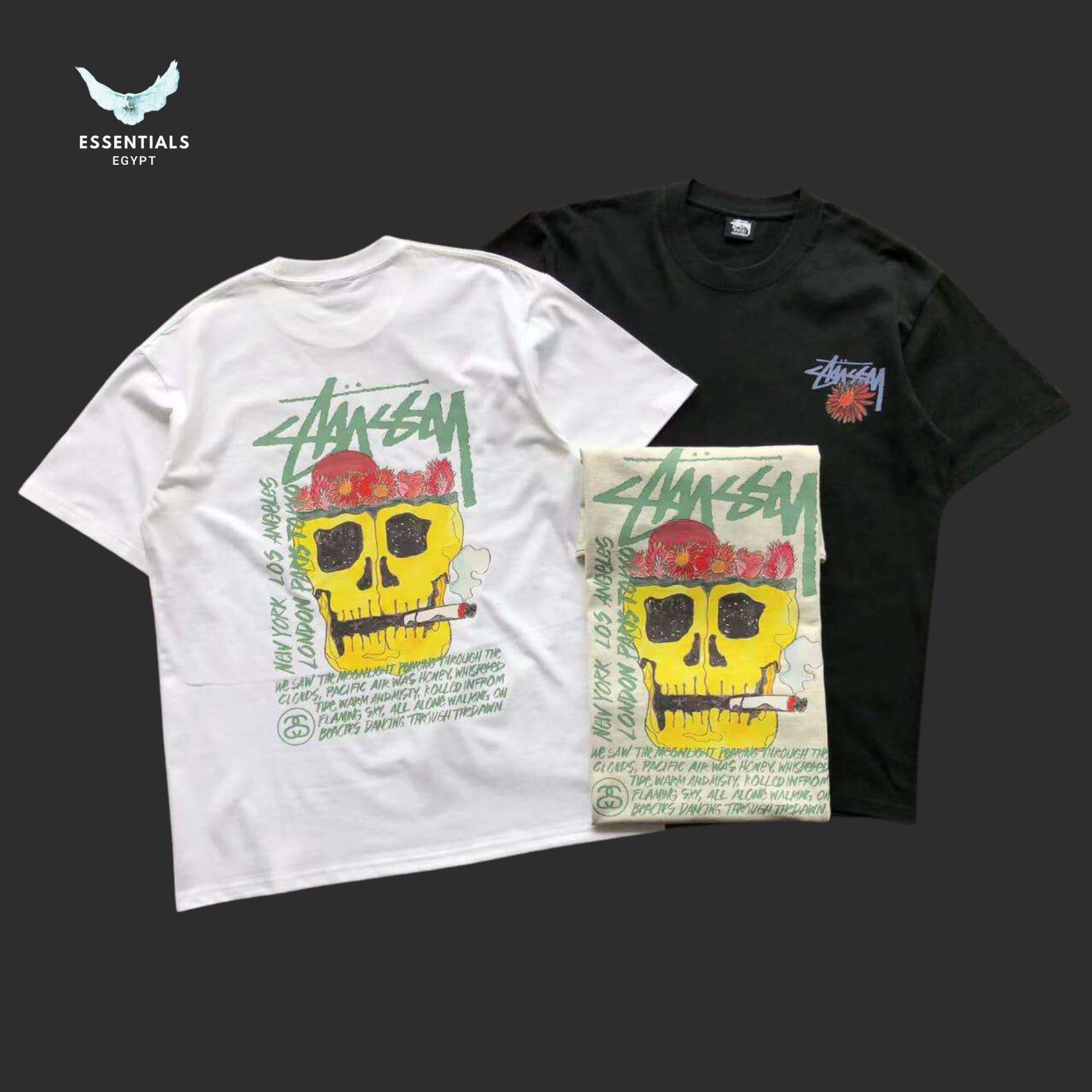 Stussy Smoking Skull Tee