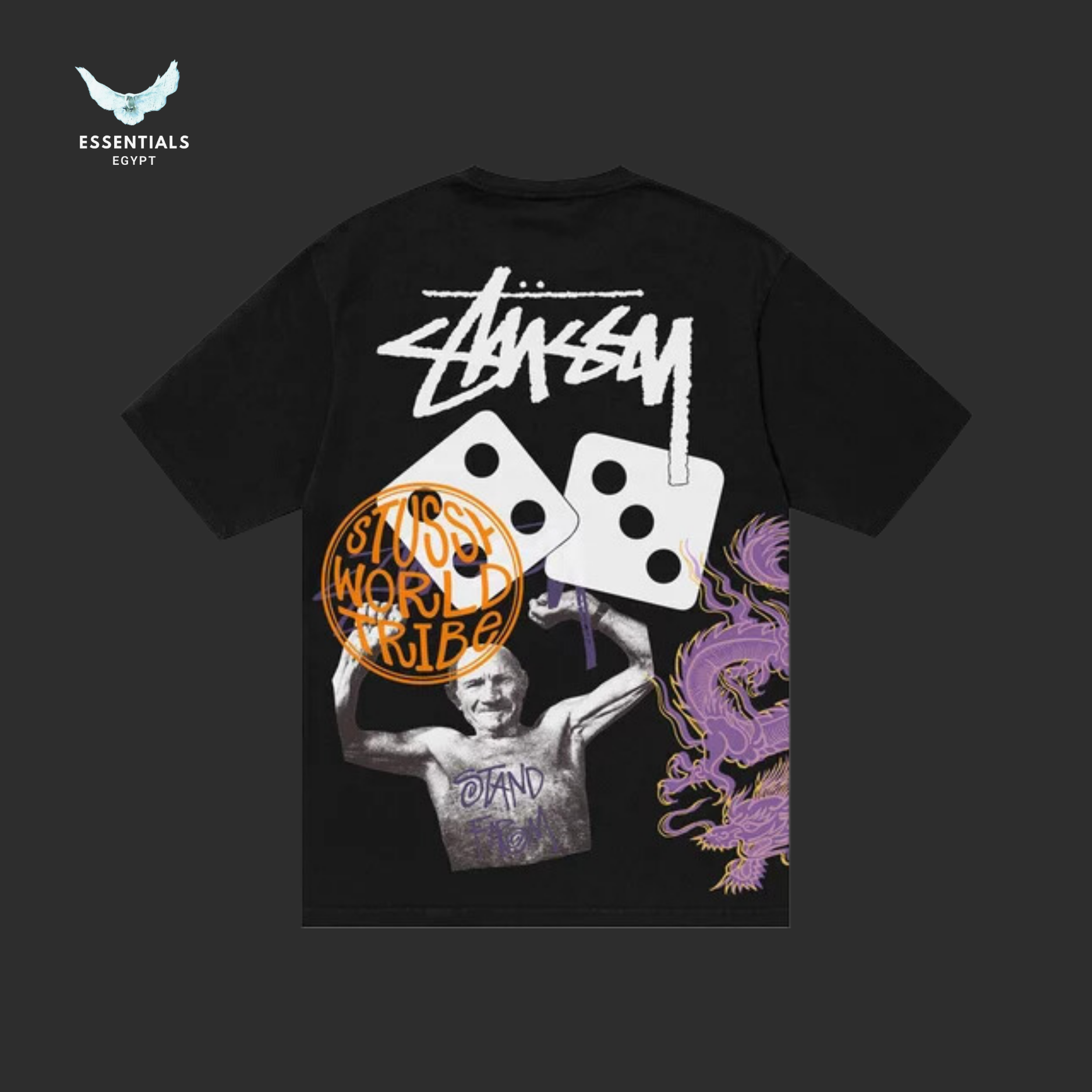 Stussy Strike Pigment Dyed Tee 'Black'