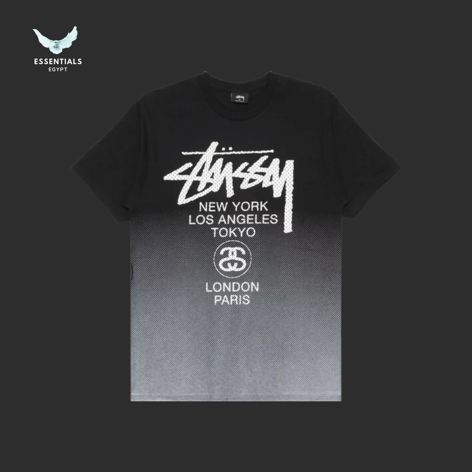 Stussy World Tour Mesh Tee 'Black'