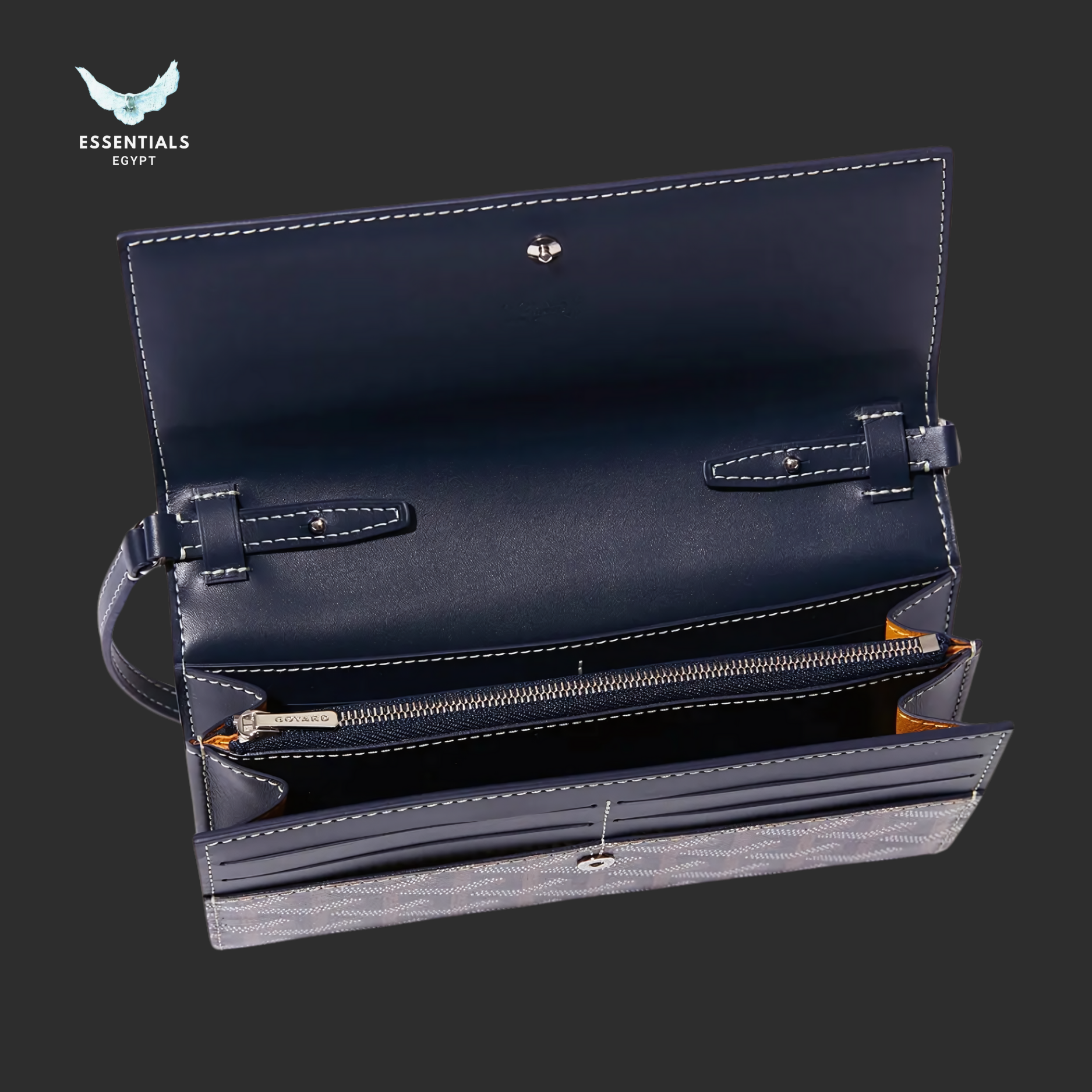 Varenne Continental Wallet (Navy Blue)